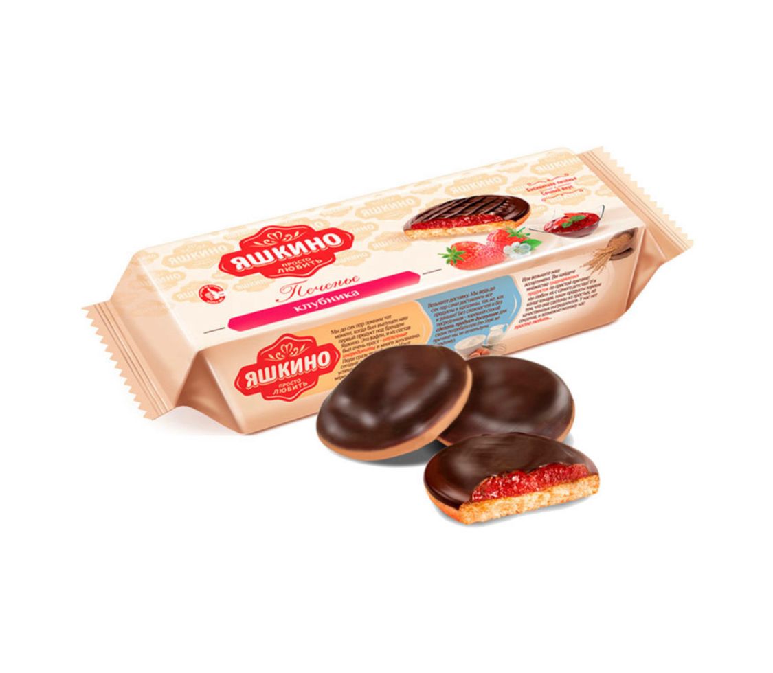 Печенье сдобное Клубника от ЯШКИНО 137g